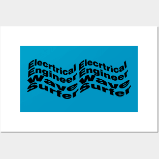 Electrical Engineer Wave Posters and Art